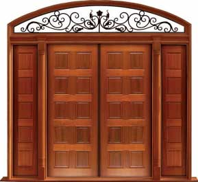 10 panel: door in frame