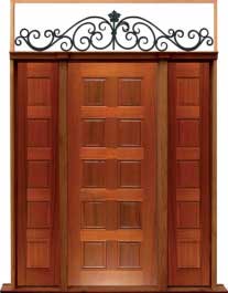 10 panel: door in frame