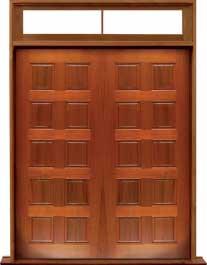 10 panel: door in frame