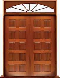 10 panel: door in frame