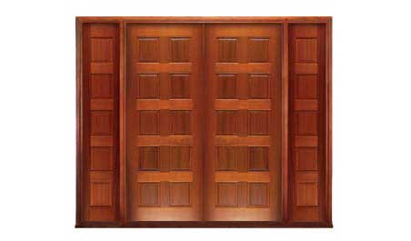 10 panel: double door +  two sidelights