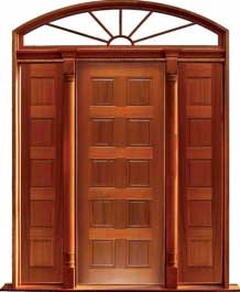 10 panel: door in frame