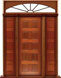 10 panel: door in frame