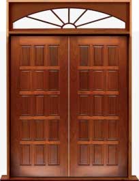 15 panel: door in frame