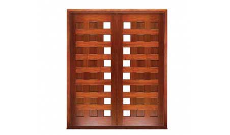 24 panel margin glazed: double door