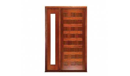 24 panel: single door + sidelight on left