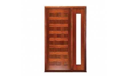 24 panel: single door + sidelight on right