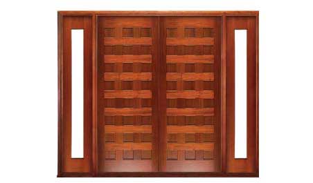 24 panel: double door +  two sidelights