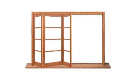 4 light horizontal: three sash bifold (all left or right)