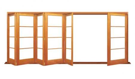 4 light: six door bifold - 5 one way + 1 flapper