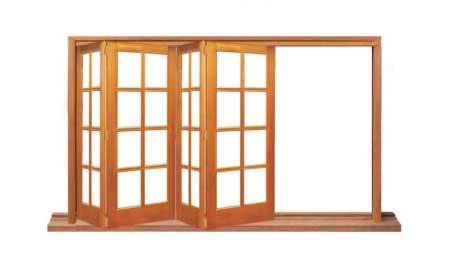 8 light: four sash bifold (all left or all right)