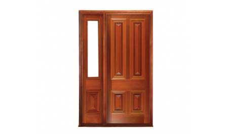 cricket bat: single door + sidelight on left