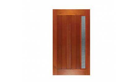 vertical plank glazed pivot with "safebreeze" ventilation: door only