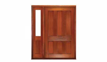 vermont pivot: single door + sidelight on left