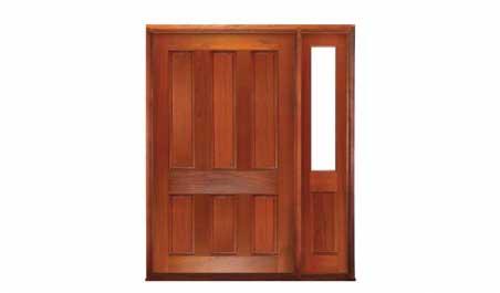 vermont pivot: single door + sidelight on right