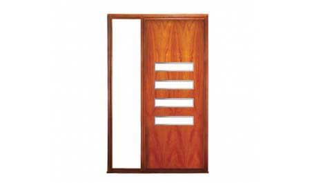 barre: single door + fixed glass on left