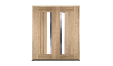 bauhaus oak: double door