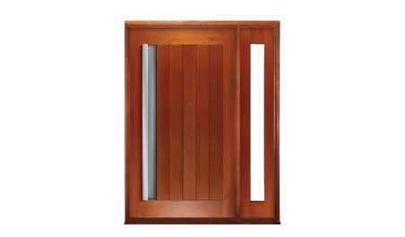 bauhaus pivot: single door + sidelight on right