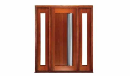 bauhaus: single door +  two sidelights