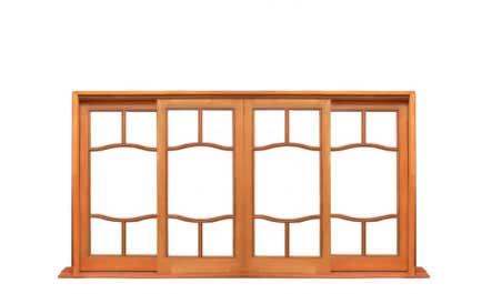 coathanger: four sash window (2 sliding)