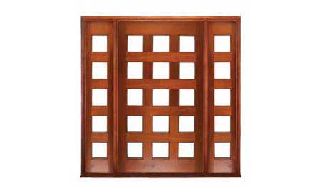 coolum glazed pivot: single door +  two sidelights