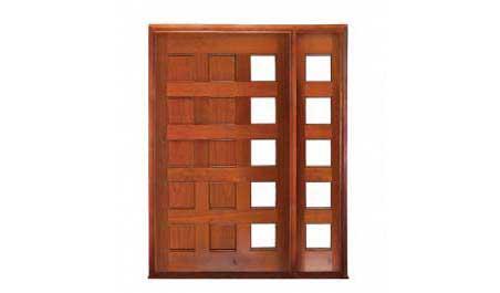 coolum margin glazed pivot: single door + sidelight on right