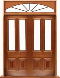 glazed cricket bat: door in frame