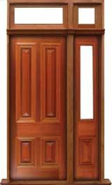 cricket bat: single door + sidelight on right