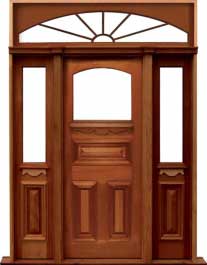 edwardian: single door + sidelight on right