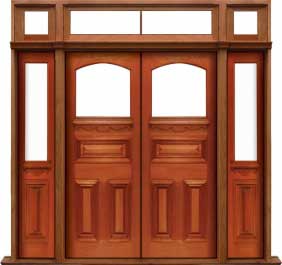 edwardian: single door + sidelight on right