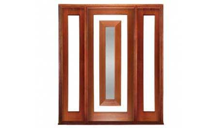 escudo: single door +  two sidelights