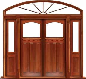 federation archtop: double door +  two sidelights