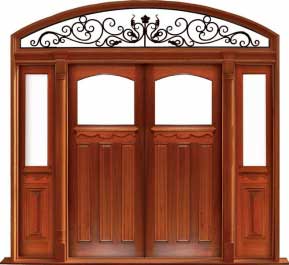 federation archtop: double door +  two sidelights