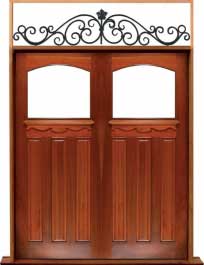 federation archtop: double door +  two sidelights