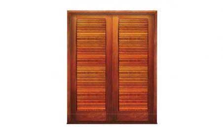 full fixed blade storm shutter: double door