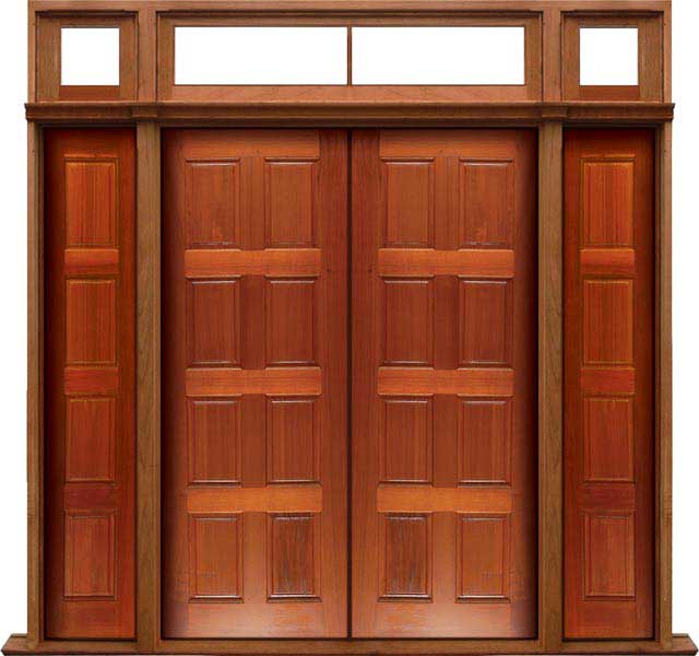 8 panel: double door