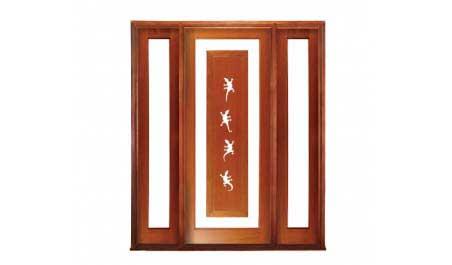 gecko: single door +  two sidelights