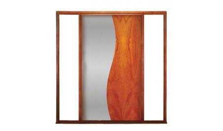 helix pivot: single door +  two fixed glass