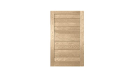 horizontal plank oak pivot: door only