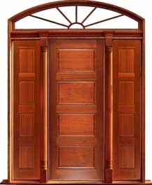 horizontal 4 panel: double door + sidelight on right