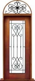 iron grille: door in frame