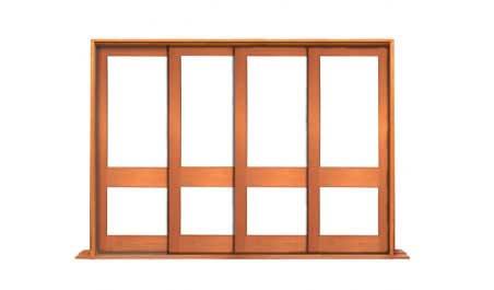 lockrail: 4 doors (3 sliding) - OXXX /XXXO