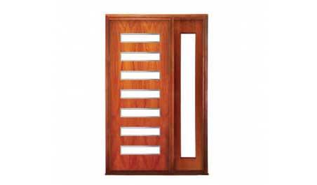 manhattan: single door + sidelight on right