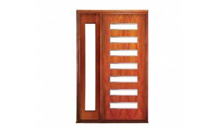 manhattan: single door + sidelight on left