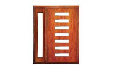 manhattan pivot: single door + sidelight on left