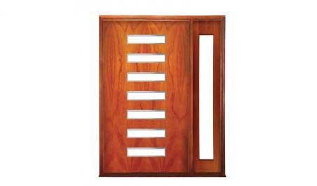 manhattan pivot: single door + sidelight on right