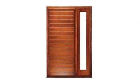 metallic strip: single door + sidelight on right