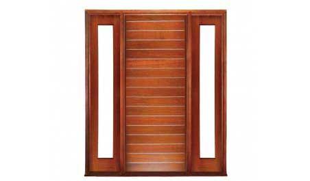 metallic strip: single door +  two sidelights