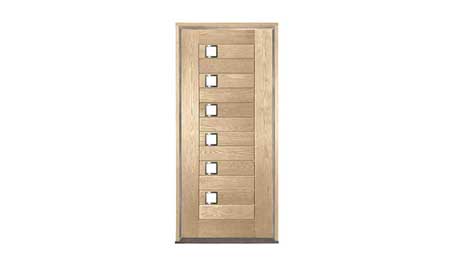 newport oak: door in frame
