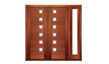 newport: double door + sidelight on right